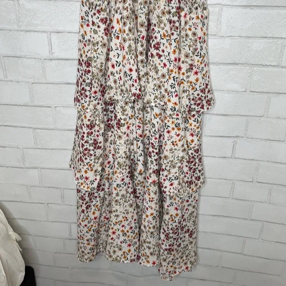 NWT Passport Ruffle Floral Flowy Dress - Picture 8 of 11